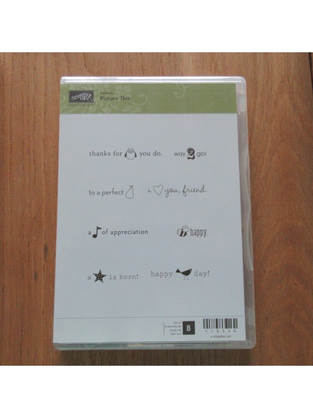 Stampin' Up! Stamp Sets Rubber & Photopolymer - (Retired) Picture This